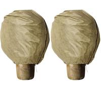 Windhager Protect XL Bâche de Protection hivernale, en Non-tissé pour Plantes, Protection Contre Le Froid, 1,1 x 1,1 m, Beige (Lot de 2)