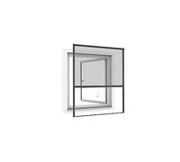 Windhager Protection contre les insectes - Store moustiquaire Store de fenêtre à suspendre - Kit de montage - 130 x 160 cm - Anthracite