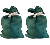 Windhager Sac de Jute coloré ECO, Sac décoratif, Sac de Jute Multifonction, Protection hivernale pour Plantes en Pot et en Pot, Vert, 70 x 100cm, 06071 (Lot de 2)
