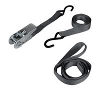 Windhager Sangle à cliquet en 3 Parties - Sangle d'arrimage à cliquet, Sangle de Fixation - pour Tendre des voiles d’ombrage - résistant à la déchirure