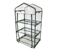 Windhager Serre pour balkon Effet de Serre avec Trois étagères, Film 80µm résistant aux UV, 68x49x128 cm, 07057