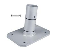 Windhager Support de terrasse de qualité supérieure, Fixation pour Voile d'ombrage, Support pour Voile, mât d'ombrage, résistant aux intempéries 10708, Acier galvanisé.