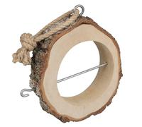 Windhager Support pour boules de graisse - Mur en tôle pour oiseaux - À suspendre - En bois de bouleau - Mangeoire pour oiseaux - Résistant aux intempéries - Durable - 20,30 x 22,30 x 17,10 cm