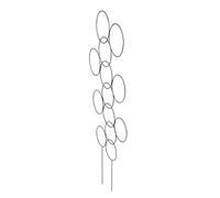 Windhager Treillis CIRCLE | Métal, 35 x 150 cm | Anthracite | Support Pour Plantes Grimpantes, Aide À Grimper, Décoration De Jardin