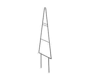 Windhager Treillis Tree | métal galvanisé, revêtu par poudre, 20 x 80 cm | Anthracite | Support pour Plantes, Aide à Grimper pour Plantes, Treillis, Aide à Grimper | décoration de Jardin