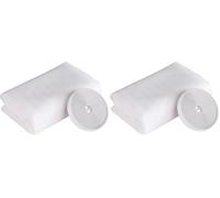 Windhager Tulle Moustiquaire Fibre de Verre, Toile Haut de Gamme en Ibre de Verre, Protection Eficace Contre Les Insectes, 100 x 100 cm, Blanc (Lot de 2)