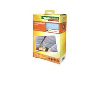 Windhager Voile d'ombrage de Protection Solaire Coulissante sur Câbles, Voile Pare-Soleil pour la Technique de Tension de Corde, Idéale pour Pergola Ou Véranda, 4, 2 x 1, 4 m, Bleu foncé, 10883