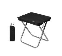 windhike Naturehike Tabouret pliant ultra léger 325 g, capacité de charge 180 kg, tabouret pliable en une seule pièce, pour camping, pêche, pique-nique (noir)