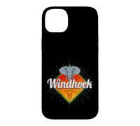 Windhoek Namibie Rétro Éléphant Vintage Afrique Souvenir Coque pour iPhone 14 Plus