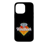Windhoek Namibie Rétro Éléphant Vintage Afrique Souvenir Coque pour iPhone 14 Pro Max