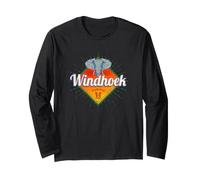 Windhoek Namibie Rétro Éléphant Vintage Afrique Souvenir Manche Longue