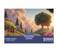 Winding Path 1000 Pcs Découpe Précise Puzzle Fantasy Cottage Amusant Jigsaw Déco Maison pour Amis 38x26cm/1000pcs