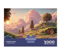 Winding Path 1000 Piece Papier Premium Puzzle Fantasy Cottage Anti-Stress Jigsaw Jouet Éducatif pour Amis 70x50cm/1000pcs