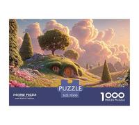 Winding Path 1000 Pièces Papier Premium Puzzle Sunset Cloudscape Stimulant Jigsaw Jouet Éducatif pour Adultes 70x50cm/1000pcs