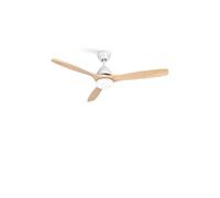 Windlight cup dc - ventilateur de plafond 40w silencieux ø132 cm, avec lumière et wifi - Blanc