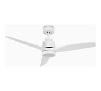 CREATE / WINDSTYLANCE DC/Ventilateur de plafond avec lumière et télécommande, blanc / 40W, Silencieux, Ø132 cm, 6 vitesses, minuterie, été-hiver, double hauteur
