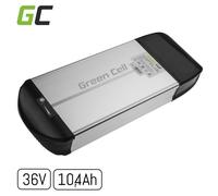 windmeile | GreenCell Batterie E-Bike 36V 10,4Ah pour porte-bagages, cellules Li-Ion, 250W, BMS, indicateur de charge, vélo, E-Bike, vélo électrique, Pedelec