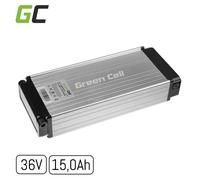 windmeile | GreenCell Batterie E-Bike 36V 10,4Ah pour porte-bagages, cellules Li-Ion, 250W, BMS, indicateur de charge, vélo, E-Bike, vélo électrique, Pedelec