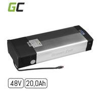 windmeile | GreenCell Batterie E-Bike 48V 20Ah pour porte-bagages, cellules Li-Ion, 1000W, BMS, indicateur de charge, vélo, E-Bike, vélo électrique, Pedelec