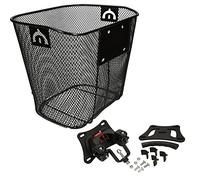 windmeile | Panier de vélo pour Le Guidon, Avant, capacité de Charge 5kg, Fonction clic, Noir, Panier en Fil métallique, E-Bike, vélo, Pedelec