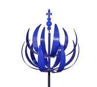 Windmill - grand spinner d'extérieur, sculpture en métal de 38,7 pouces avec design de lotus | Décoration de jardin pour paysage, art rotatif avec, ornement cinétique de