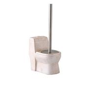 Windmilne Ensemble Porte-Brosse WC Brosse WC Mignonne avec Long Manche et Base en céramique pour Un Rangement Facile de la Brosse WC Qui améliore l'utilisation de l'espace Brosse WC et Support (D)