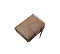 Windmilne Portefeuilles pour Hommes d'affaires Portefeuilles pour Hommes Porte-Carte à glissière Porte-Monnaie pour Hommes Nouveau Porte-Monnaie en Cuir PU Vintage Portefeuilles pour Hommes (C)