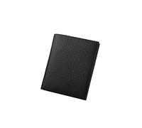 Windmilne Portefeuilles pour Hommes Portefeuille Court Personnalité Deux Plis Portefeuille Horizontal et Vertical Qualité Portefeuille en Cuir PU Paquet de Cartes (Noir 02)