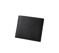Windmilne Portefeuilles pour Hommes Portefeuille Court Personnalité Deux Plis Portefeuille Horizontal et Vertical Qualité Portefeuille en Cuir PU Paquet de Cartes (Noir 01)