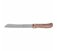 Windmühlenmesser 154-6700020002 Couteau à pain tranchant lisse manche en cerisier 18,2 cm, naturel