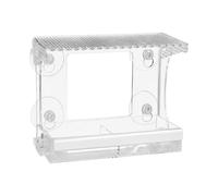 Window Bird Feeder - Acrylic High Clarity Viewer, Strong Suction Cup Mounting with Weatherproof Roof, Sturdy Transparent Feeding Station, Ideal for Hummingbird Wild Finch