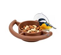 Window Bird Feeder - Suction Cup Mount Dispenser, Feeding Station with Strong Grip Design, Wildlife Attraction Device, Bird Watching Accessory, Seed Delivery System for Home Nature Observation