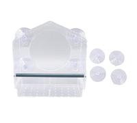 Window Bird Feeder with Strong Suction Cups | Clear Acrylic Bird House for Close Observation | Weatherproof Bird Feeder for Panels/Garden/Patio | Easy to Maintain & Fill