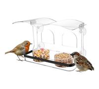Window Bird Feeders | with Strong Suction Cups Clear Acrylic