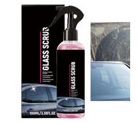 Window Cleaner Spray - 100ml Glass Cleaning Spray, Powerful Streak Free Cleaning Liquid, Quick Dry Glass Cleaner Removes Dirt Smudges Fingerprints Finish for Auto Mirror Bathroom