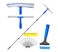 Window Cleaner Squeegee - Rotatable Telescopic Stainless Steel Scrubber | 820g Handheld Floor, Tile, Wall, Bathroom Tool, Durable Home Cleaning Accessory, Multi Wiper
