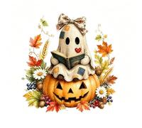 Window Clings Reusable Spooky Ghost Pumpkin washable multi- home