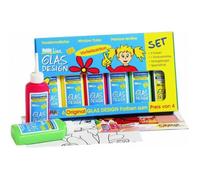 Window Color Hobby Line - KREUL - Glas Design - 80 ml chacun - blanc jaune rouge bleu vert noir