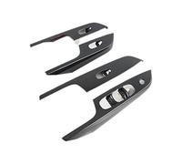 Window Control Switch Pour Nissan Pour Navara NP300 2016-2021 Voiture En Fiber Carbone Fenêtre Verre Ascenseur Bouton Commutation Panneau Couverture Garniture Autocollant Interrupteur Lève-Vitre