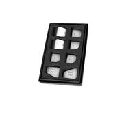 Window Control Switch Pour Tesla Model 3 2021 Pour Model Y 2021 Décoration Intérieure Autocollant Fenêtre Interrupteur Poignée Rappel Autocollant 11 Pièces/ensemble Interrupteur Lève-Vitre(Argent)