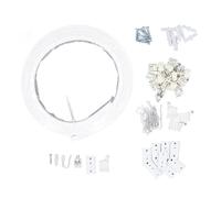 Window Curtain Track System, Silent White Rail with Smooth Glide, Bendable Design for Room Divider and Window Treatments, Plastic Steel Construction