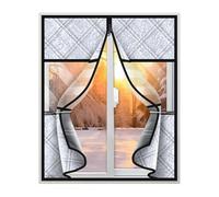 Window Insulated - Thermal Curtains for Winter | Cotton Material with Reflective Lining, Heat Retention Barrier, Energy Efficient Window Cover for Apartment Bedroom Office Home Use, 47.24x62.99inch