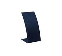 Window Jewelry Display Props Blue Velvet Leather Portrait Neck Necklace Live Rack Présentoir à bijoux(8 * 15cm)