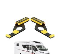 Window Latch Lock - 2 Piece Safety Exit Attachment, Easy Clip Slide Mechanism, Secure Replacement Hardware for Travel Trailer RV Screen Window Camping Car Long Riding, Adjustable Locking Set