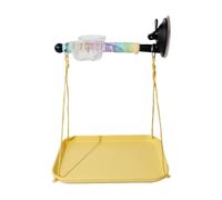 Window Perch for Birds, Suction Cup Interactive Bird Stand, Portable Bird Shower Perch for Parakeet Cockatiel Conure Parrot Lovebirds Car Outdoor Travel Cage Bathing Playing Resting Training Use