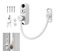 Window Restrictor Lock Set, Stainless Steel Safety Security Lock, Security Hardware with Keys, Sliding Window Opening Restrictor for Home Child Safety Protection Anti Theft Door, 8.27 Inches