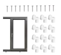 Window Screen Clips - Heavy-Duty 12-Pack Fastener Set | Nylon Frame Latch Hardware | Winter Panel Lock Prevents Shaking for Doors Home Offices Apartments Providing Secure Installation