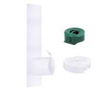 Window Sealing Kit, AC Seal Cloth, Energy-Saving Barrier, Easy to Install and Flexible Portable Accessory for Home, Living Room, Kitchen, Air Conditioner Efficiency, White Color