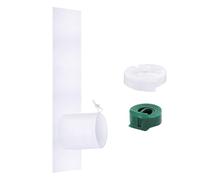 Window Sealing Kit, AC Seal Cloth, Energy-Saving Barrier, Easy to Install and Flexible Portable Accessory for Home, Living Room, Kitchen, Air Conditioner Efficiency, White Color