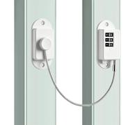 Window Security Lock No Drill Child Safety Lock | Fridge Chain Lockss | Multi Purpose Cabinet Drawer Locks | Password Key Locks For Refrigerator Closet | Heavy Duty Adhesive Child Proof Lockss For Kit